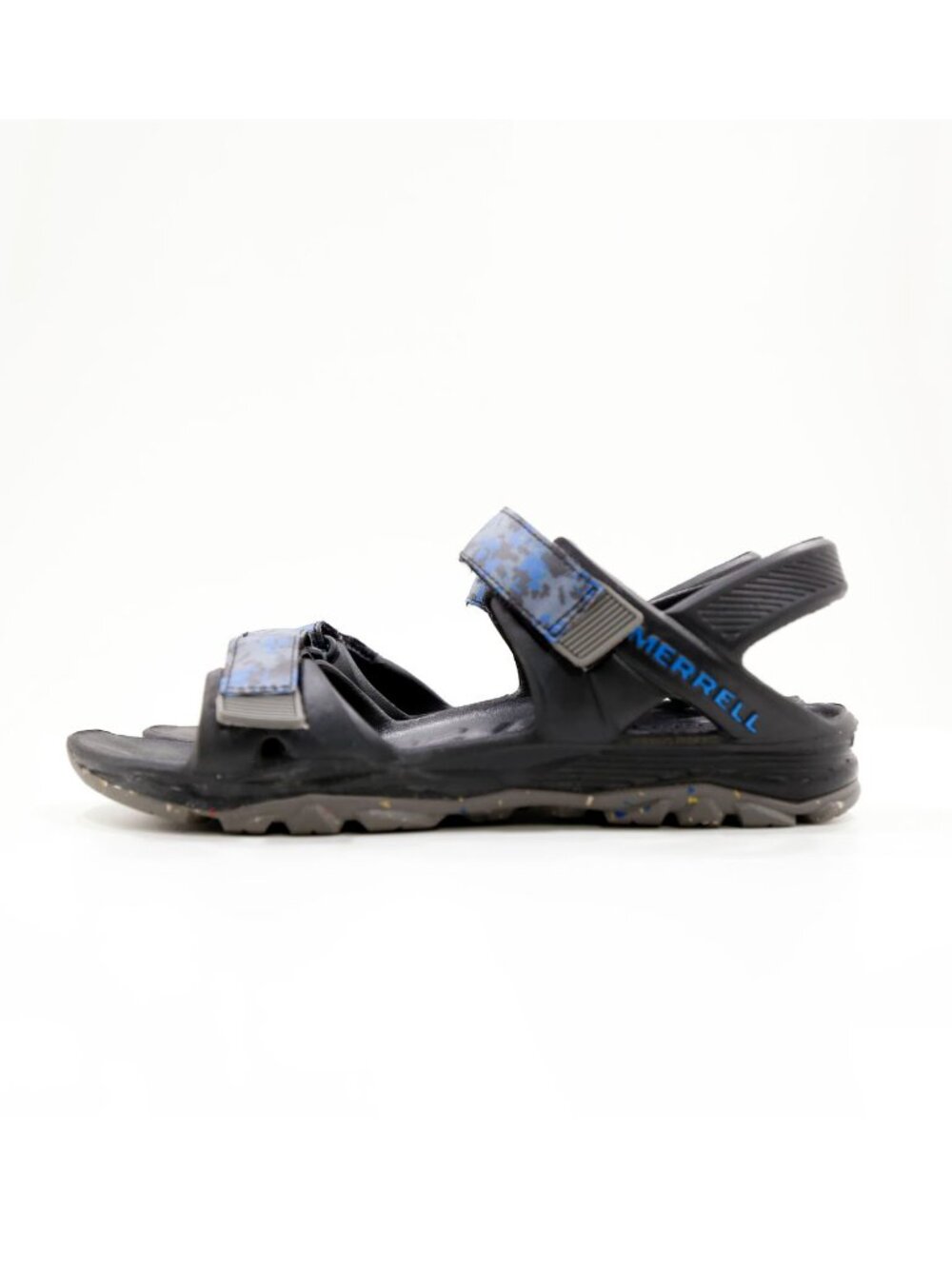 Merrell Hydro Drift Black & Blue Lightweight Adjustable Sandals - Youth 4
